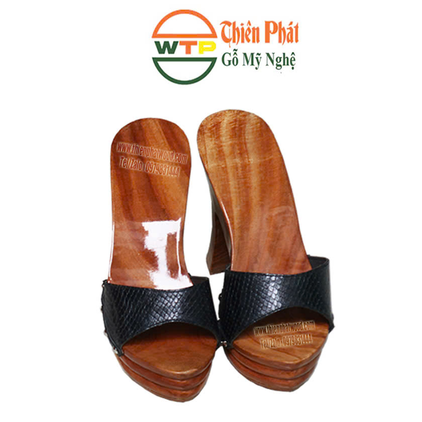 guốc gỗ ba tầng